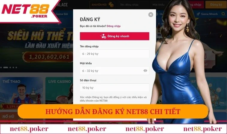 Đăng Ký NET88 2 Hướng dẫn cách đăng ký tài khoản NET88 thành công ngay