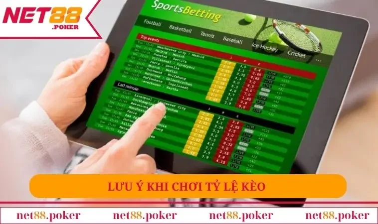 Lưu ý khi chơi các tỷ lệ kèo trong bóng đá